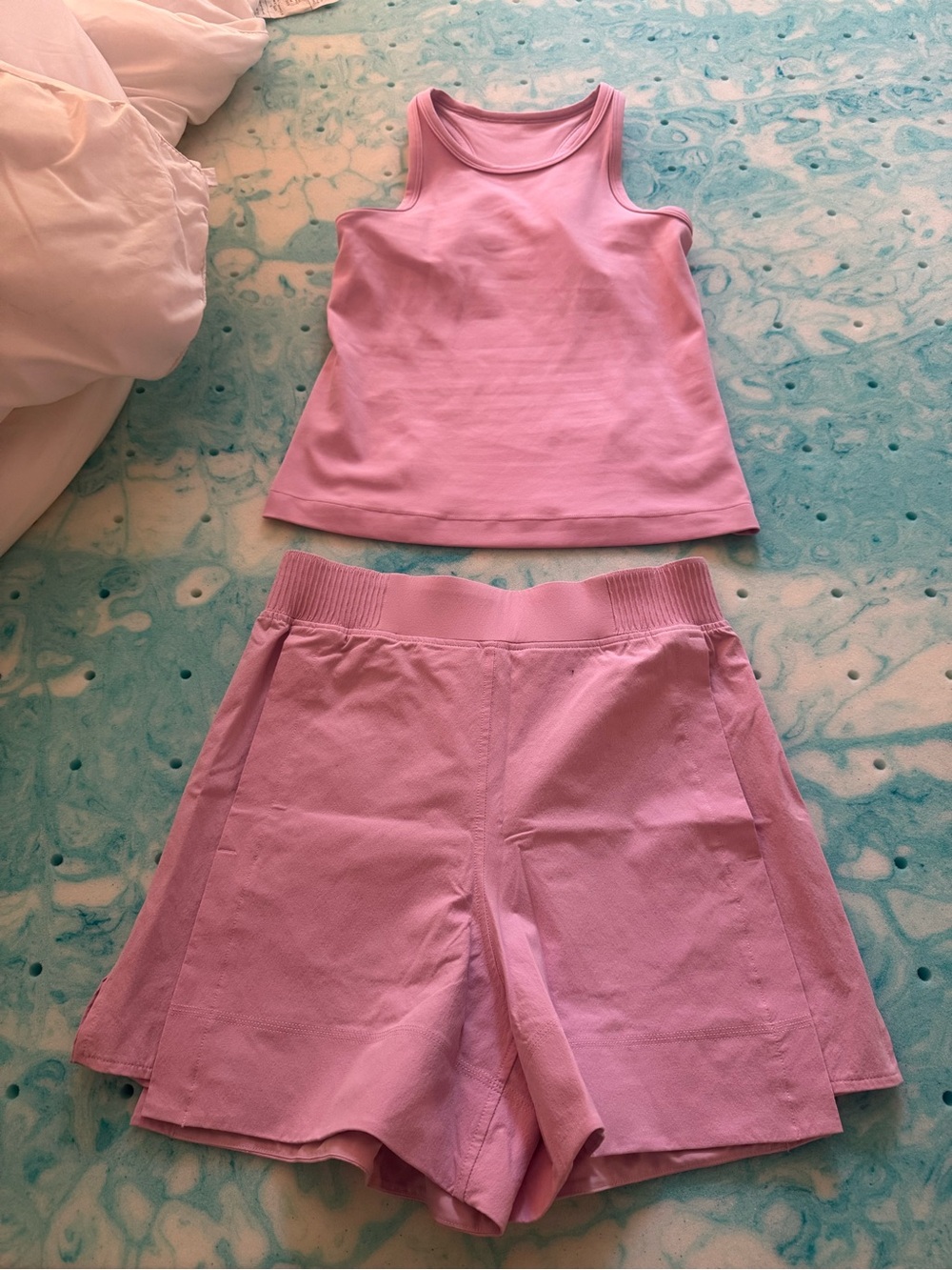 lululemon athletica Pink Tank Top & Matching Shorts
